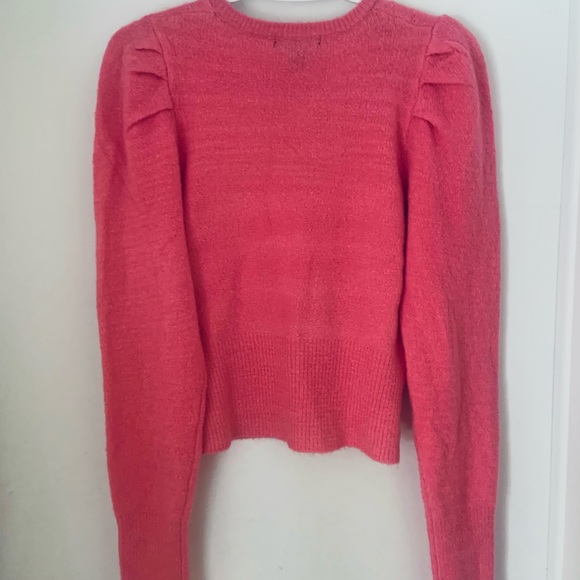 Puff sleeves comfy pink sweater (2 for 20$) - Picture 2 of 3